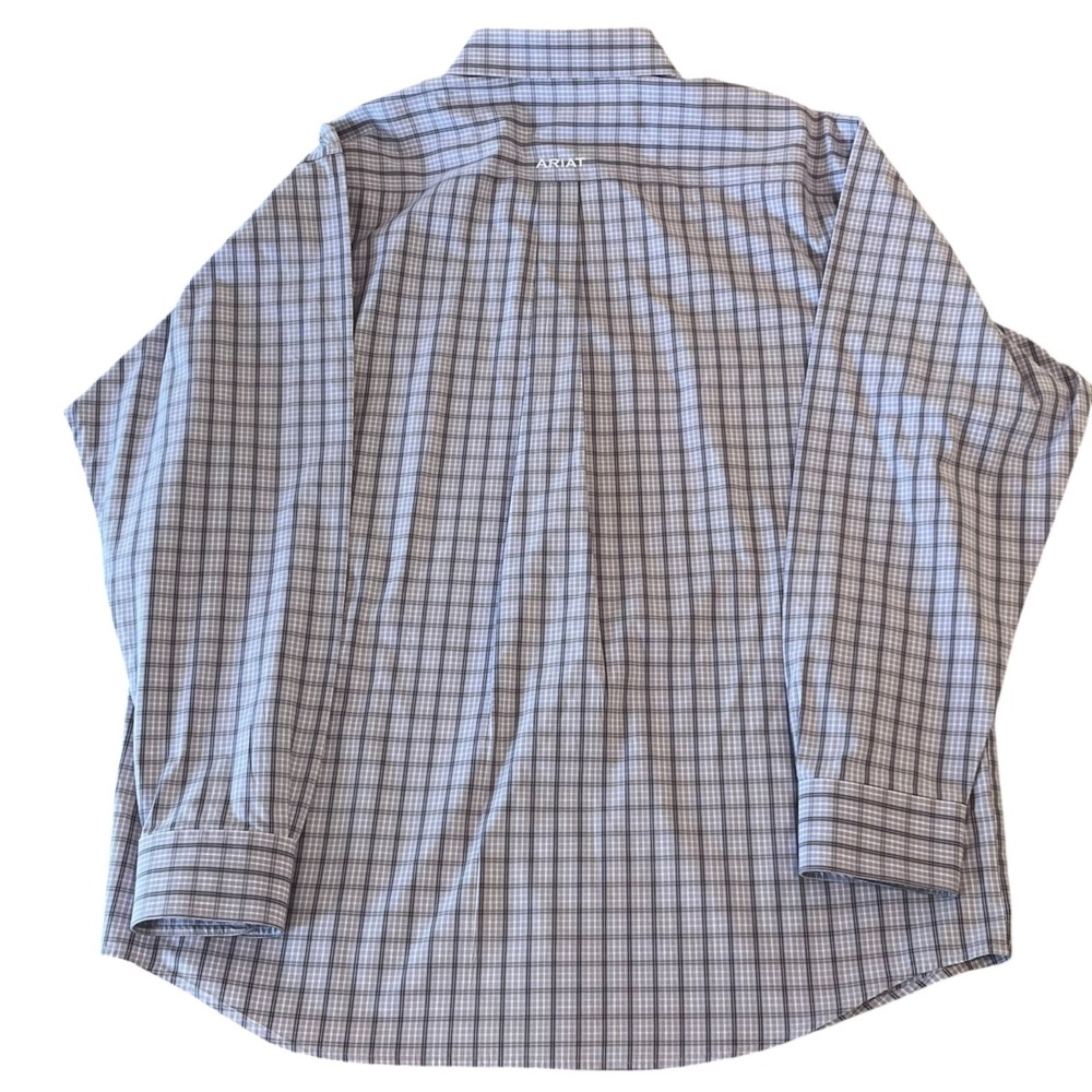 Ariat Shirt Mens XL Purple Pro Series Long Sleeve Button Up Western Rodeo - Picture 2 of 9